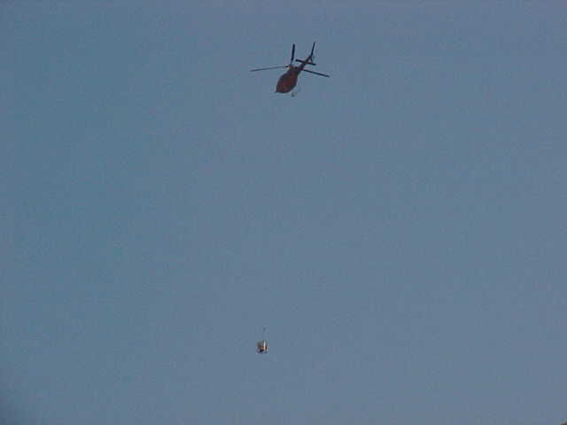 heading up the hill with a load of concrete