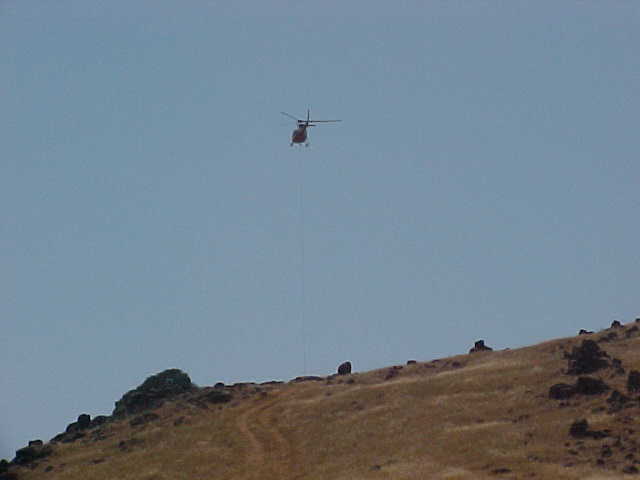 near the top of the hill