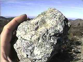 View of rock on top of Santa Rita peak